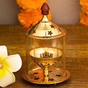 Ein Sof Borosilicate Glass Diya