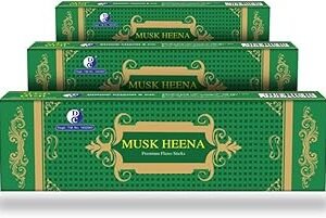 Dhoop Chaon Musk Heena Sticks (Pack of 3)