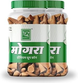 Tez Agarbatti Mogra Dhoop Cones (Pack of 2)